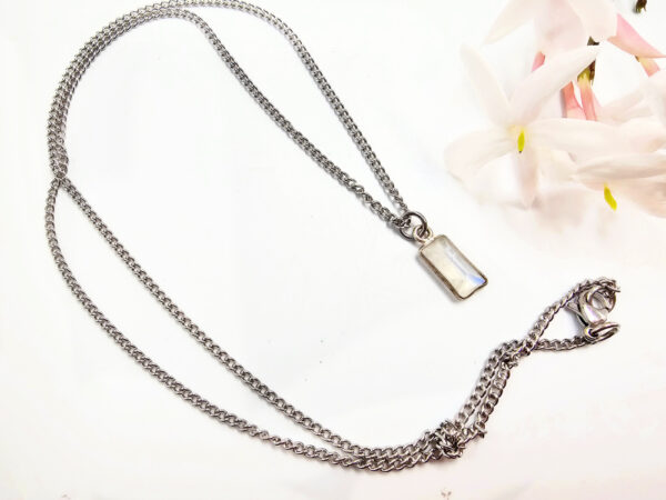Moonstone Dainty Necklace - Image 2