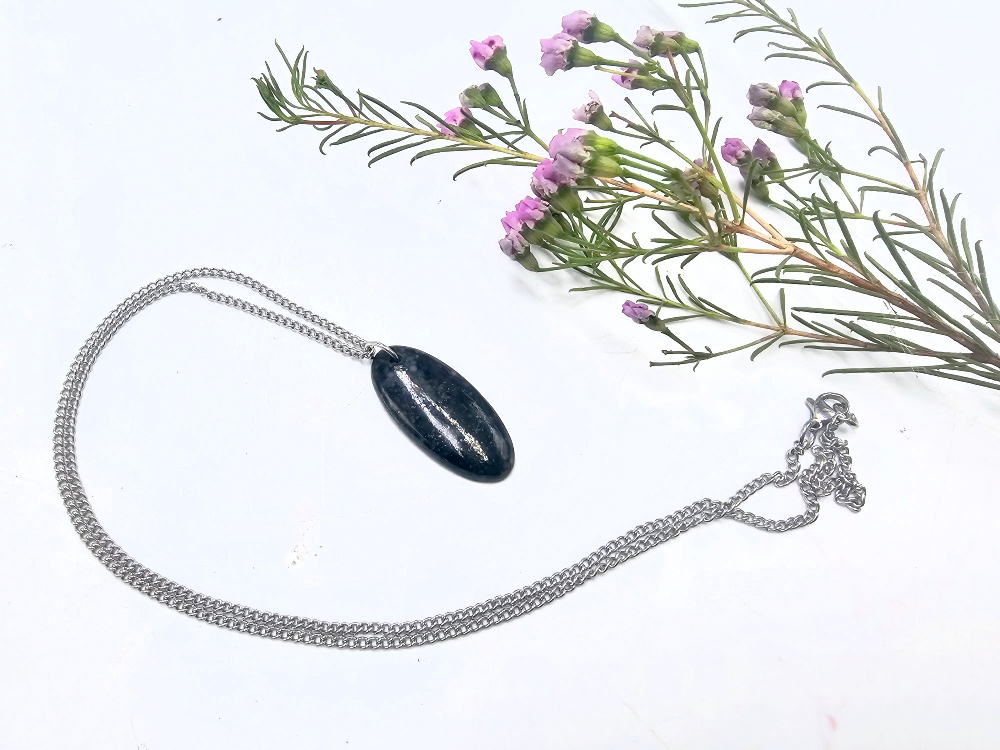 Nuummite Oval Necklace Nuummite Oval Necklace - Image 2