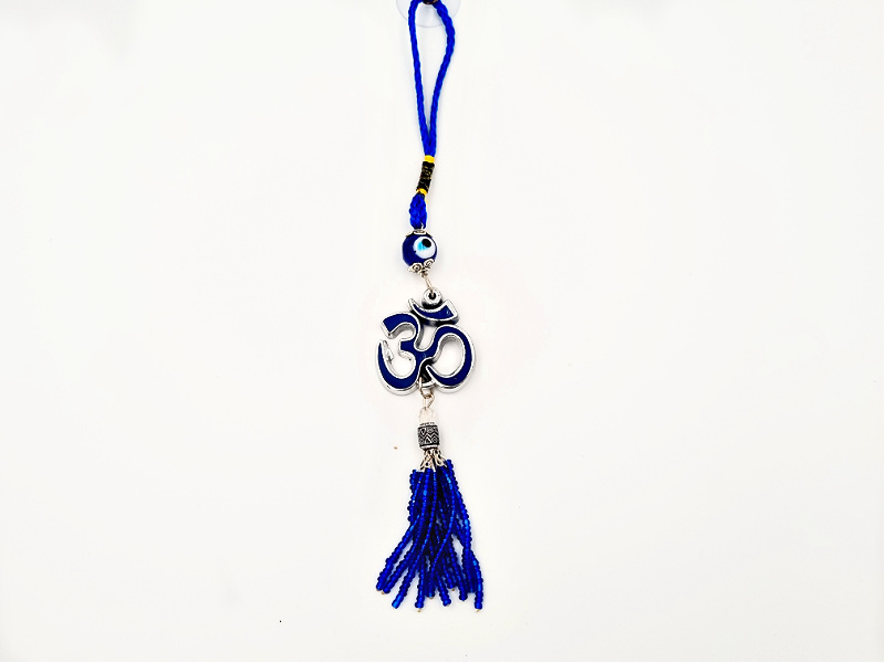 OM with Evil Eye Talisman With Bead Tassel OM with Evil Eye Talisman With Bead Tassel