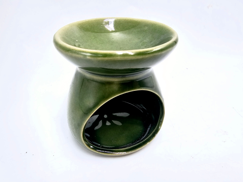 Oil Burner Ceramic Round Green (6.5cm) Oil Burner Ceramic Round Green (6.5cm)