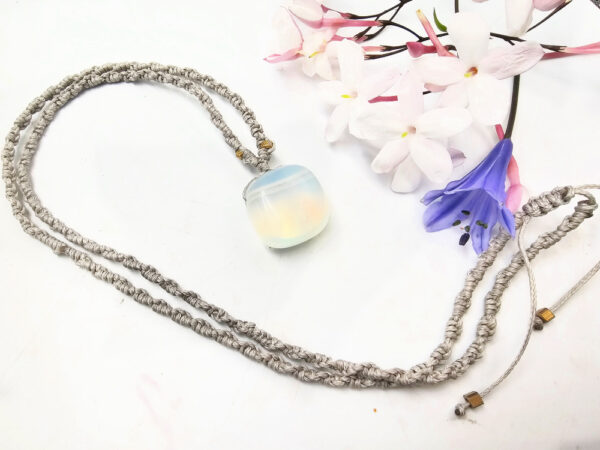 Opalite Macrame Necklace - Image 2