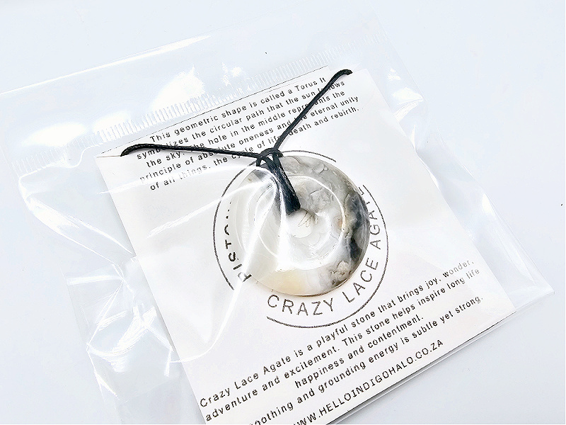Crazy Lace Agate Pi Stone 35mm Crazy Lace Agate Pi Stone 35mm