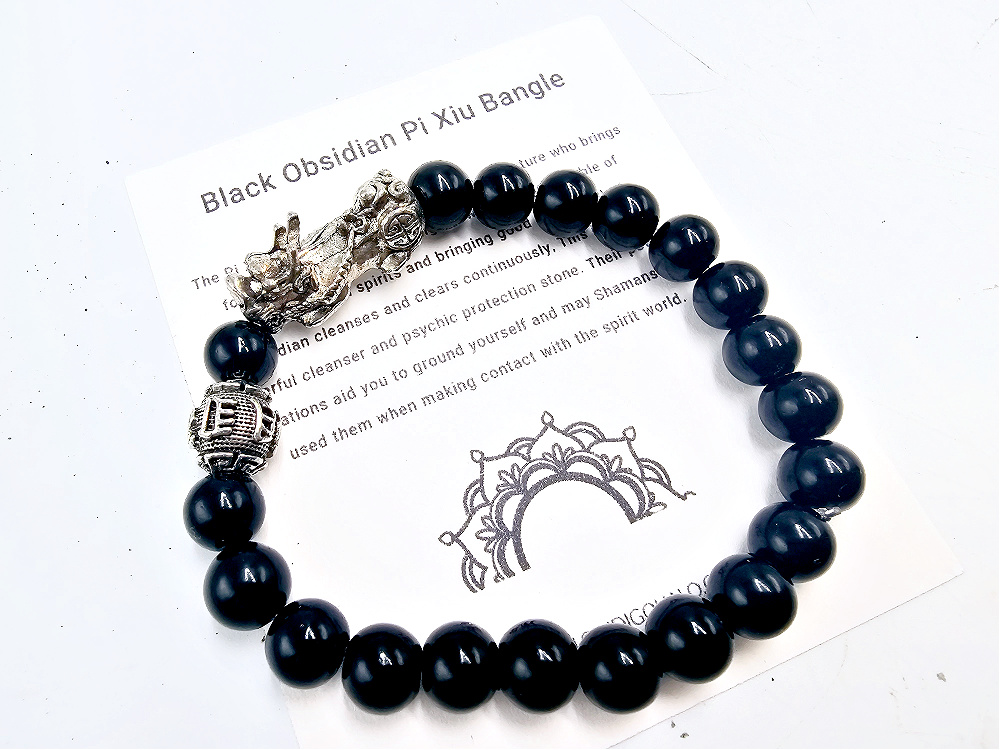Pi Xiu Black Obsidian (8mm) Pi Xiu Black Obsidian (8mm)