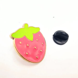 Pink Berry Pin Badge