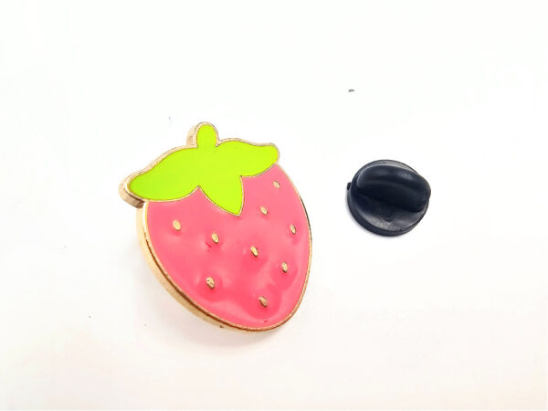 Pink Berry Pin Badge