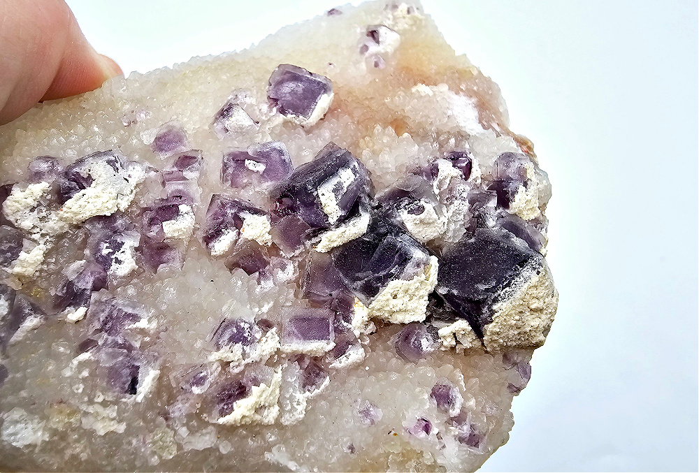 Purple Cap Cubic Fluorite Specimen D (330g) Purple Cap Cubic Fluorite Specimen D (330g) - Image 2