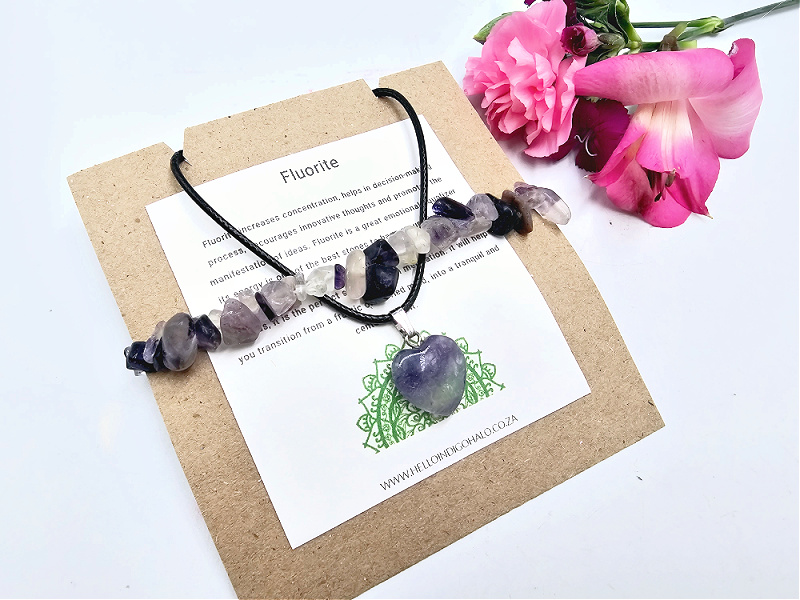 Rainbow Fluorite Jewellery Gift Set (Manifesting) Rainbow Fluorite Jewellery Gift Set (Manifesting)