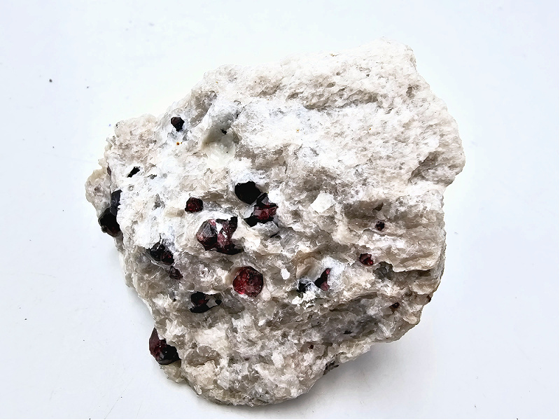 Red Pyrope Garnet in Feldspar Matrix C (260g) Red Pyrope Garnet in Feldspar Matrix C (260g)