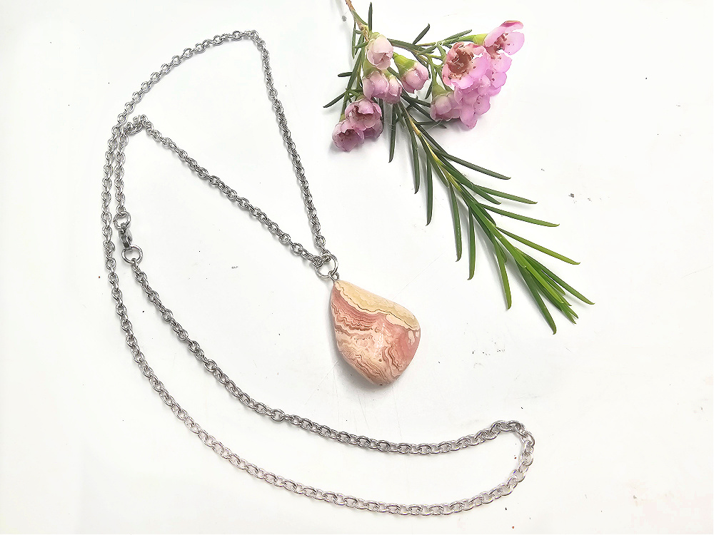 Rhodochrosite Necklace Rhodochrosite Necklace - Image 2