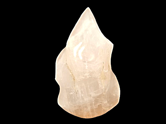 Rose Quartz Flame Sculpture A (376g) Rose Quartz Flame Sculpture A (376g) - Image 2