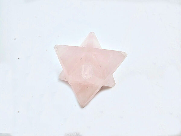 Rose Quartz Merkabah Star (1.5cm)