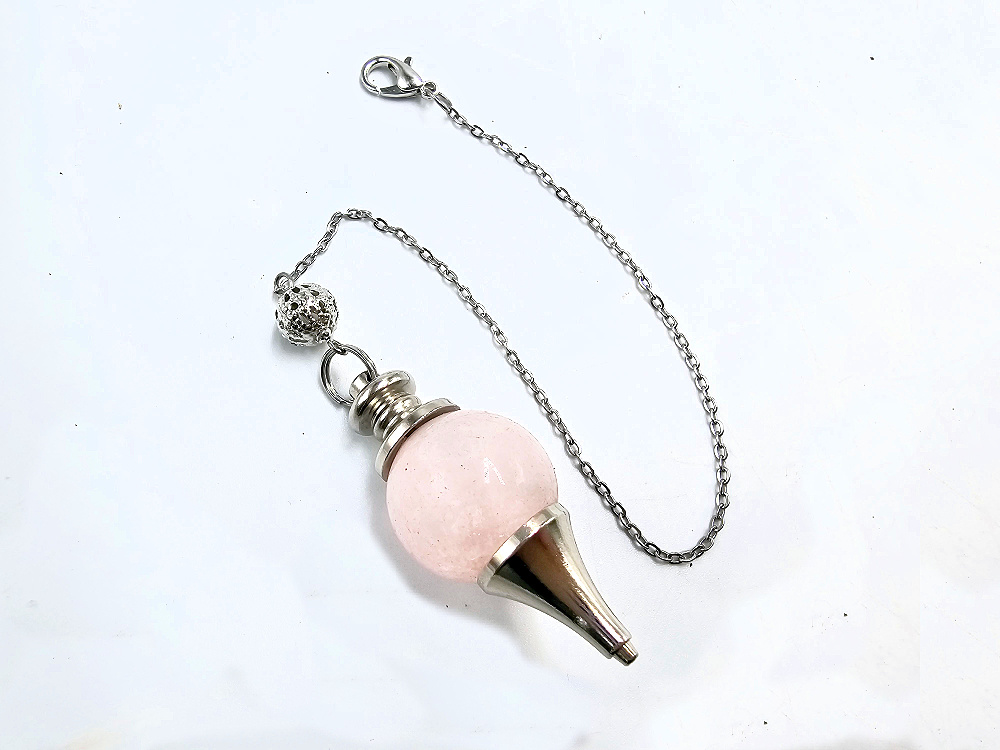Rose Quartz Round Pendulum Rose Quartz Round Pendulum