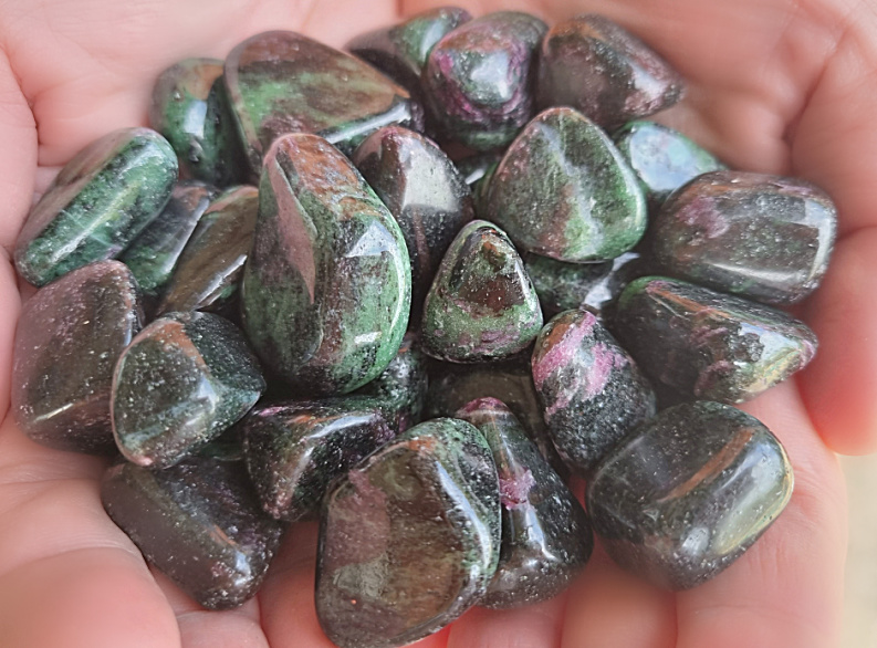 Ruby Zoisite Tumble Stones Ruby Zoisite Tumble Stones