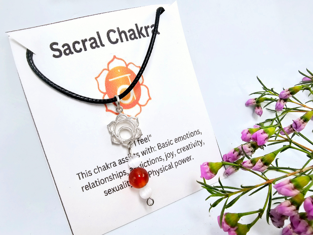 Sacral Chakra Necklace - Carnelian Sacral Chakra Necklace - Carnelian