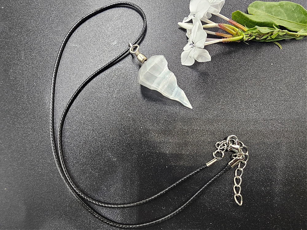 Selenite Spiral Necklace Selenite Spiral Necklace - Image 2
