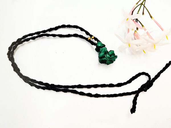 Silky malachite Macrame Necklace - Image 2