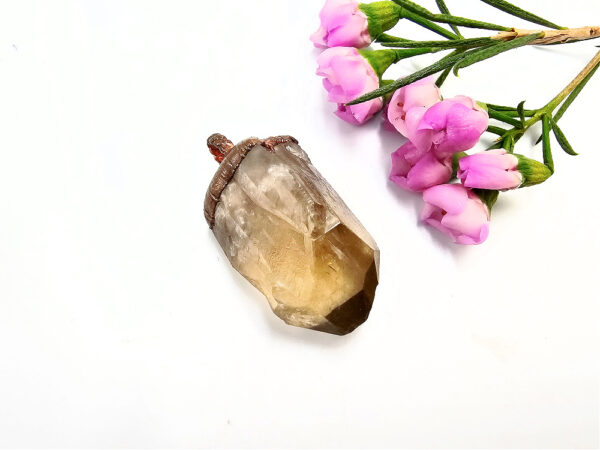 Smoky Citrine Copper Pendant