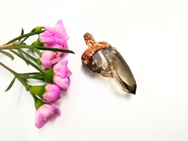 Smoky Quartz Copper Pendant