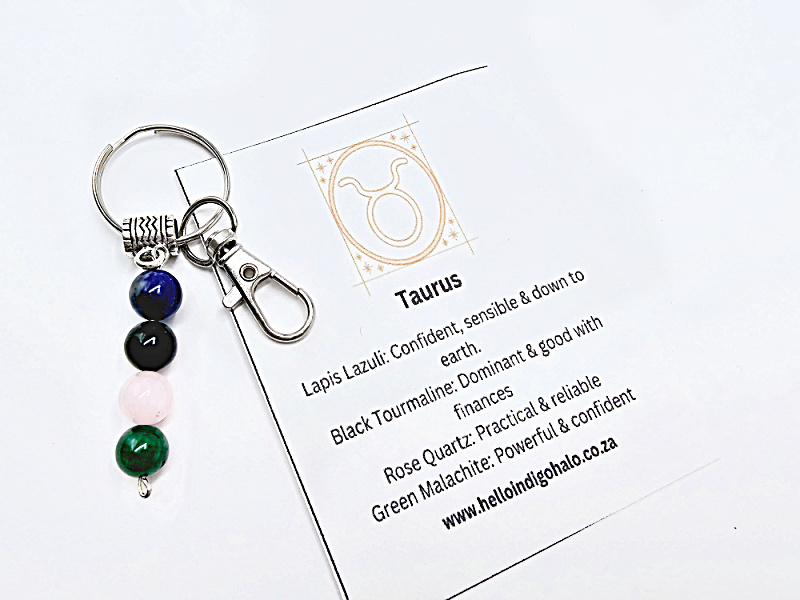 Taurus Gemstone Key Ring Taurus Gemstone Key Ring