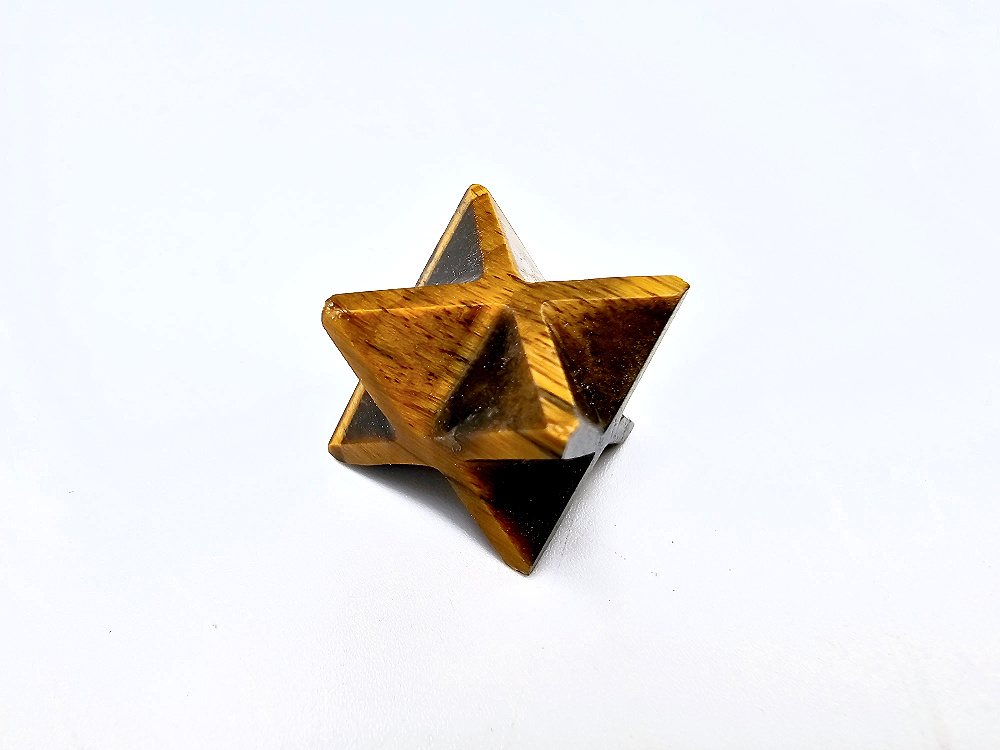Tigers Eye Merkabah Star (1.5cm) Tigers Eye Merkabah Star (1.5cm)