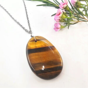 Tigers Eye Oval Necklace
