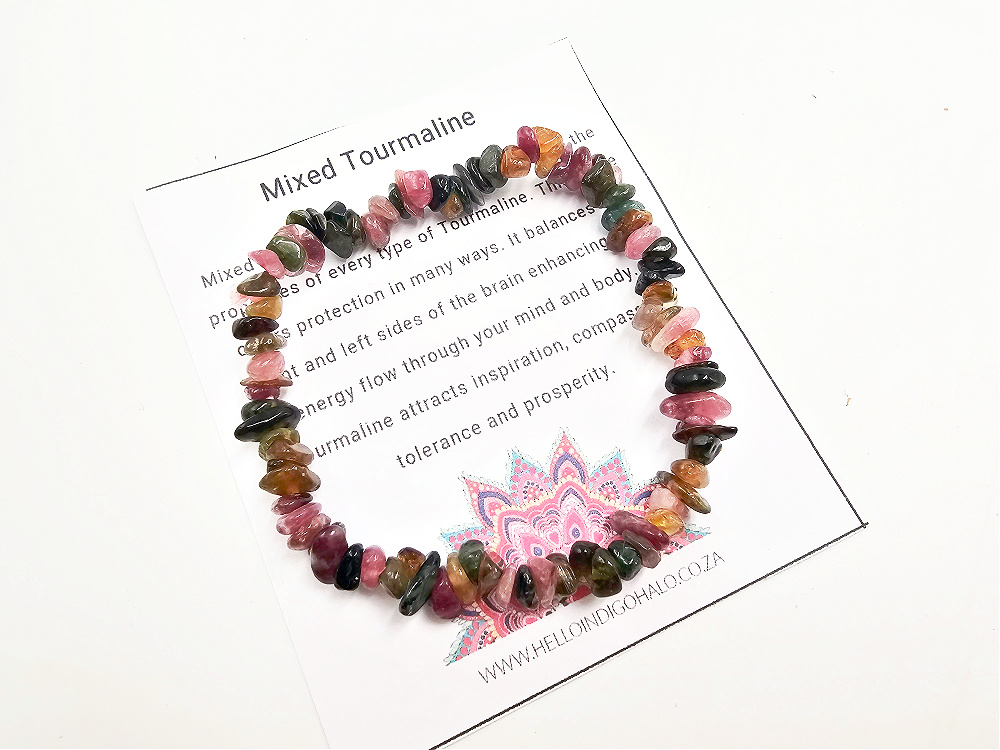 Tourmaline Mixed Chips Bangle Tourmaline Mixed Chips Bangle