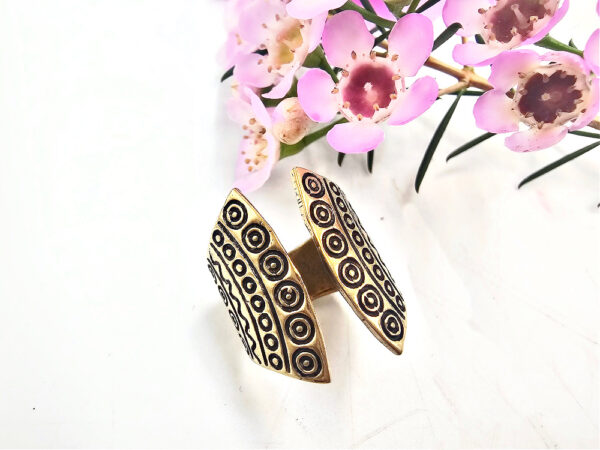 Tribal Design Ring (Brass)