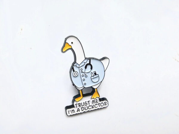 Trust Me I'm A Ducktor Pin Badge