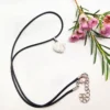White Howlite Heart Necklace (1.5cm) - Image 2