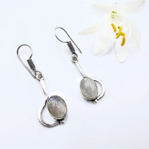 Rainbow Moonstone Earrings Free Spirit