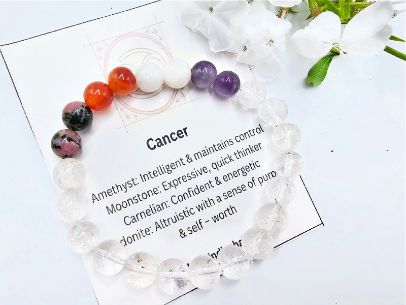 Cancer Zodiac Gemstone Bangle (22 June - 22 July) Cancer Zodiac Gemstone Bangle (22 June - 22 July)