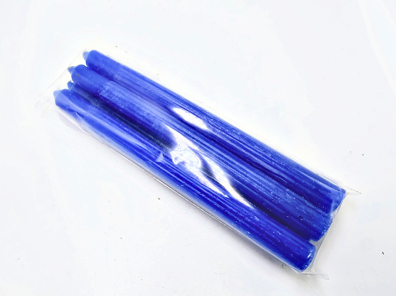 Blue Candles Solid 25cm - Pack of 6 (Understanding) Blue Candles Solid 25cm - Pack of 6  (Understanding)