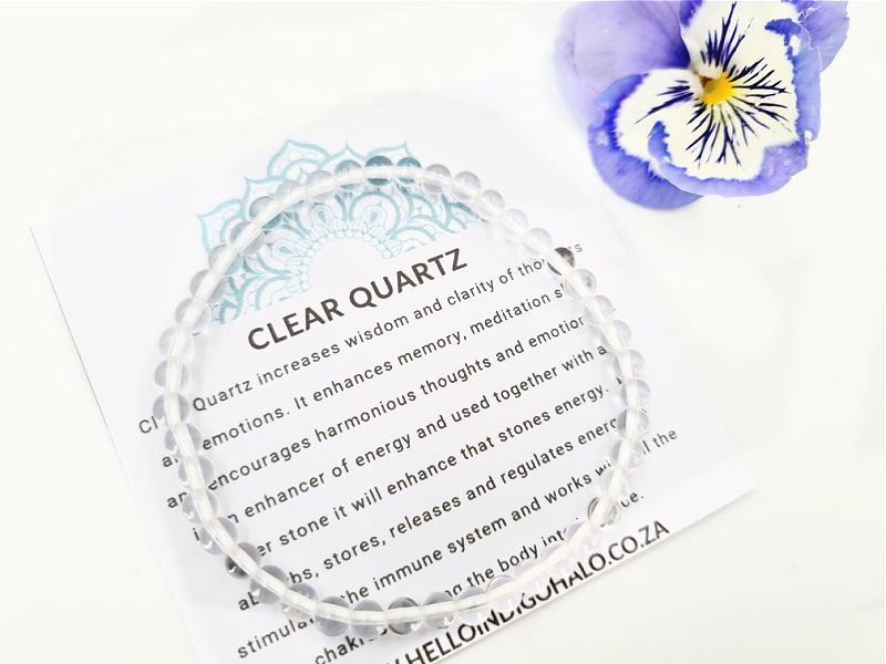 Clear Quartz Bangle (4mm) Clear Quartz Bangle (4mm)