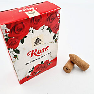 NEW Rose Backflow Incense Cones 10s Wellness Mantra