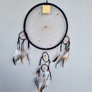 NEW *Dream Catcher Three Tier Black 32cm