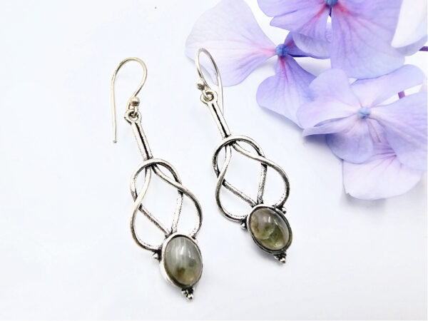 Labradorite Celtic Knot Earrings