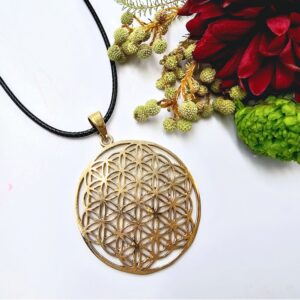 Flower Of Life Necklace (Brass)