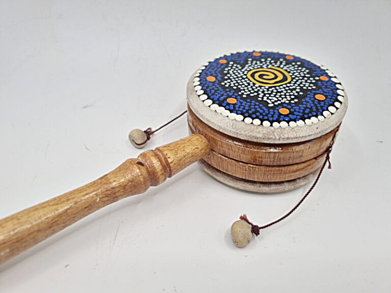 Den-Den Daiko (Japanese Hand Drum Rattle) - Hello Indigo Halo