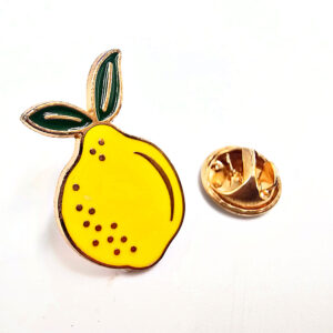 Single Lemon Pin Badge