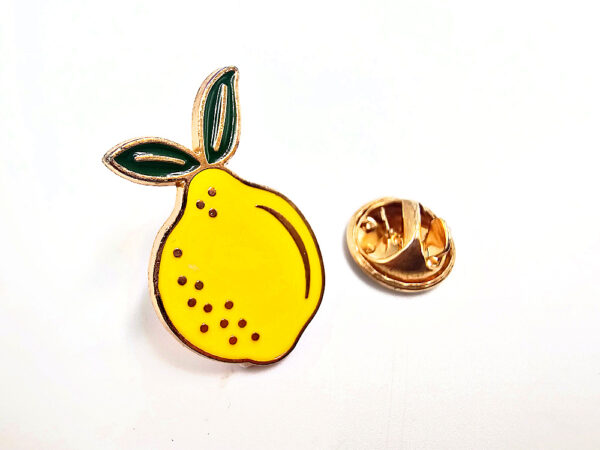 Single Lemon Pin Badge