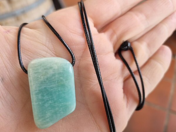 Amazonite Tumbled Stone Necklace (Calm & Heal) - Image 2