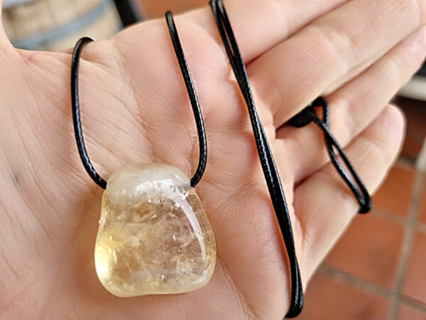 Citrine Tumbled Stone Necklace (Success) - Image 2