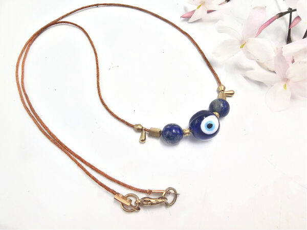 Evil Eye Lapis Lazuli Necklace