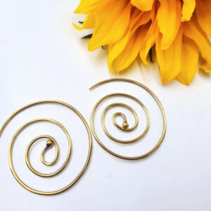 Spiral Earrings (Brass)