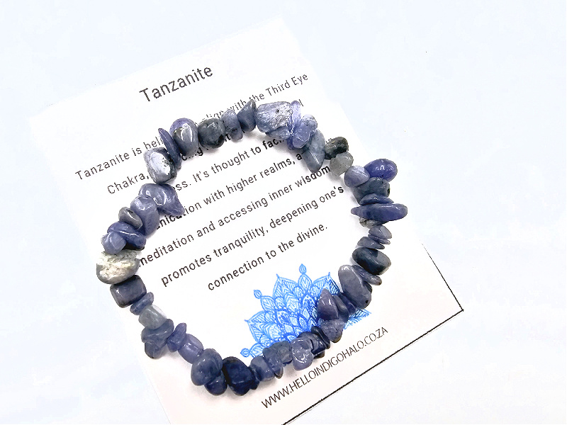 Tanzanite Stone Chips Bangle Tanzanite Stone Chips Bangle