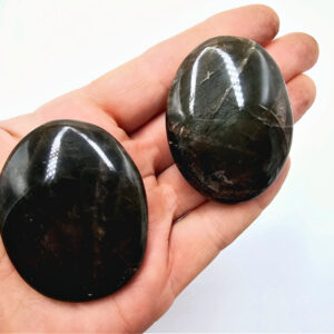 Black Moonstone Palm Stones (4-5cm)