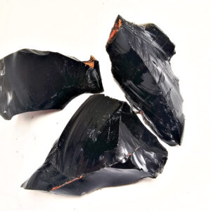 Black Obsidian Rough Crystal Pieces