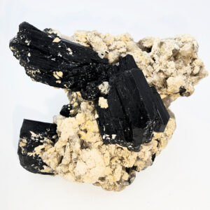 Black Tourmaline Rough V (242g) Orthoclase & Quartz