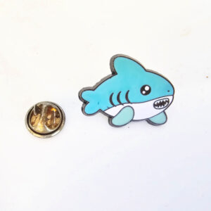 Cartoon Shark Pin Badge