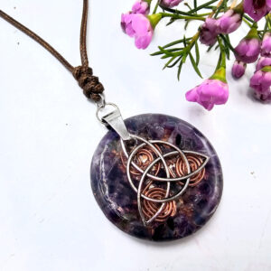 Celtic Knot Orgonite Necklace